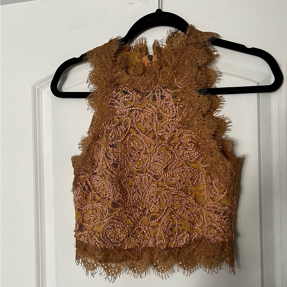 Zara Lace Sleeveless Lace Top